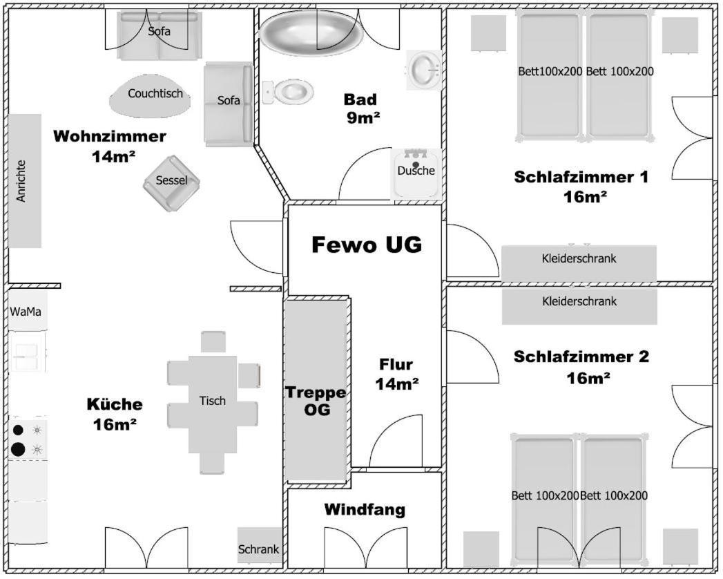 Ferienwohnung Landliebe 里尔 外观 照片